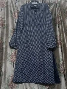 💙🥳blue Patterned attractive Kurta
