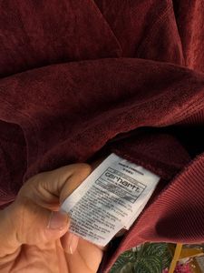 carhartt Maroon Velour Hoodie