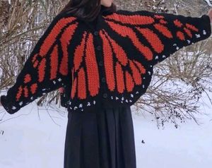 Butterfly Wing Crochet Cardigan