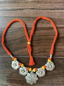 Statement Boho Floral Pendant Necklace