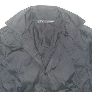 Authentic Zara Black Button-Up Shirt - Women