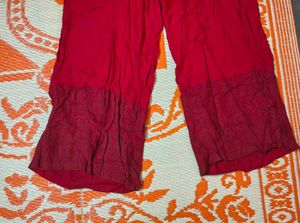 Avaasa Red Palazzo Pants