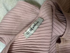 Pink One Shoulder Ribbed Crop Top