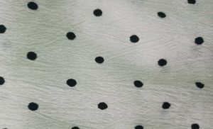 Cream Polka Dot Puff Sleeve Top