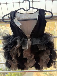 Sparkly Black Tulle Dress