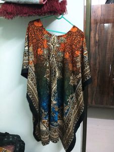 Bohemian Print Kaftan Dress
