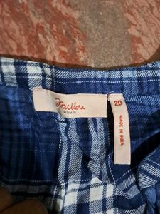 Blue Plaid Button-Up Shirt