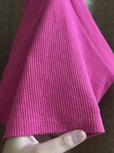 Hot Pink Ribbed Halter Crop Top