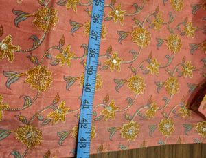 Cotton Silk  pink Work Salwar Kameez Suit Set