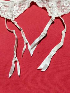 White Lace Garter Belt