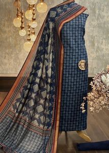 Designer Cotton Kurta Set with Dupatta