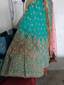 Elegant Teal Lehenga Choli