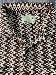 Vintage Zig-Zag Pattern Button-Down