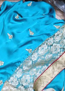 Soft Satin Shining Saree