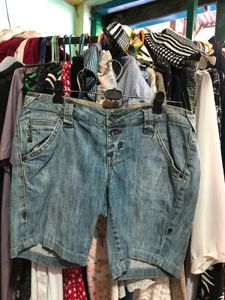 Light Wash Denim Shorts
