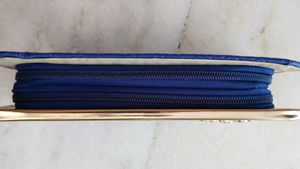 Women Golden Blue Clutch