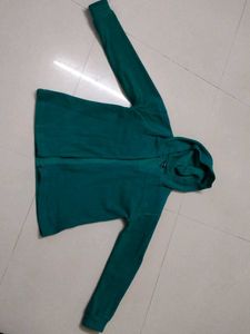 green winter hoodie for women