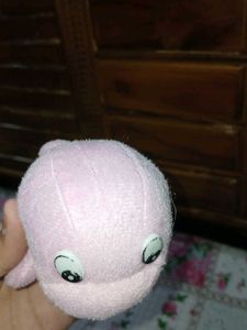 Cute Pink Dolphin Plush Toy 🐬