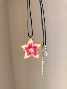 Hawaiian Plumeria Flower Handmade Necklace