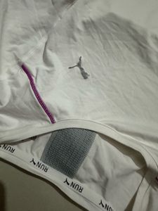 Puma White Long Sleeve Top