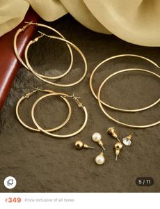 Chic Hoop Earrings Set
