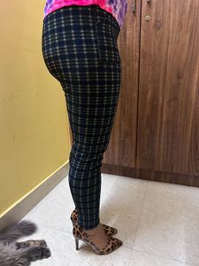 classy checked thights