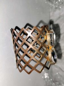Unique Gold Tone Cuff Bracelet