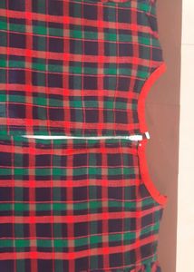 Girls dress - multicoloured checks. Age 10-13