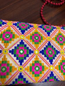 Embroidered Sling Bag