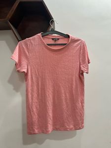 Pink  Neck T-Shirt