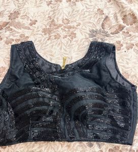 Embellished Padded Sleeveless Blouse
