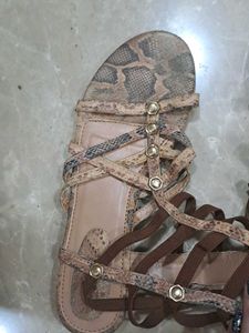 Snake Print Odyssey Gladiator Sandals
