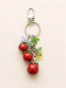 Cute Cherry Tomato Keychain