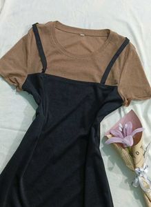 Two-Tone T-Shirt Dress