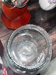 Brand New Crystal Clear Bowl Round Collar Vase