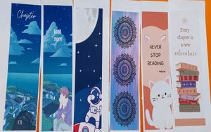 6 Book Mark (Printed On High Quality  Thick Photo Paper)