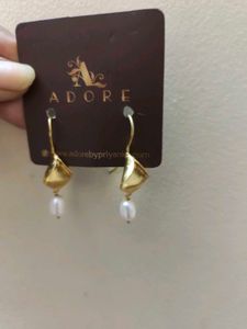 Adore by Priyanka Pearl Dangle Earrings