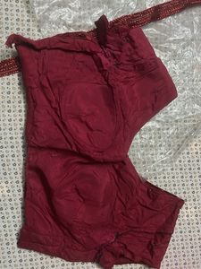 Red Embellished Lehenga Skirt