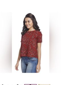 ONLY Casual Printed Women Red Top
