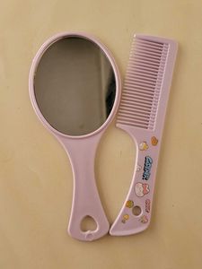 Comb with Mirror - Purple