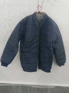 Navy Blue Puffer Jacket