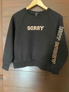 Black Graphic Sweatshirt