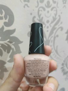 Plum Nail Polish In Colour Peaches N Cream