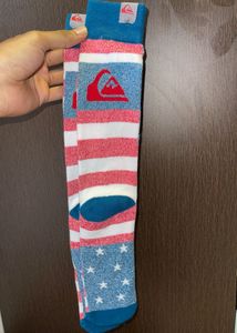 New Imported Quiksilver American Flag Socks