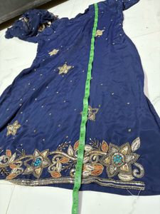 pure handwork Navy Blue dress