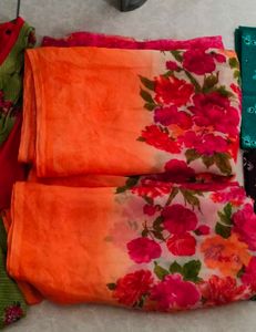 saree,night suit, blouse peices of 2  combo offer.