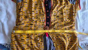 Yellow Printed Kurta