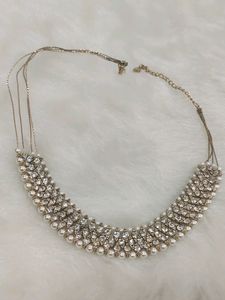 Diamond And Pearl Necklace