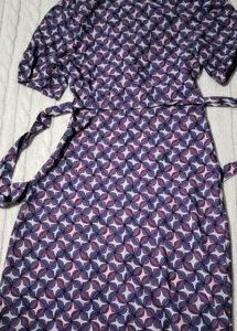 Stylish Geometric Print Wrap Dress
