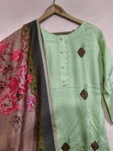 Elegant Embroidered Kurta Set